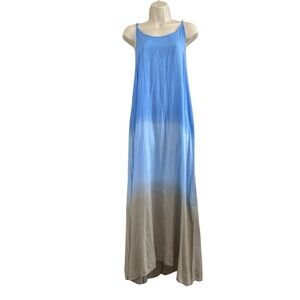mele beach - blue ombre maxi dress - M (OS) Indonesia